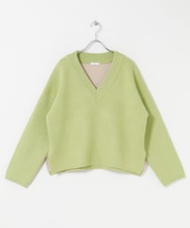 ITEMS URBANRESEARCH | ダブルフェイスVネックニット(ニット/セーター)