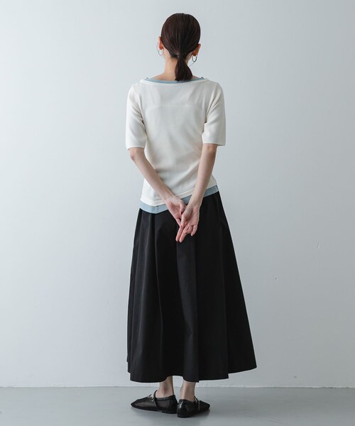 SENSE OF PLACE by URBAN RESEARCH（センスオブプレイスバイアーバンリサーチ）の「タックボリュームスカート（スカート・レディース・BEIGE/BLACK/BLUE・One）」の10枚目の写真