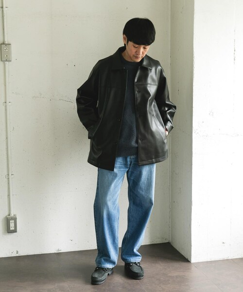 URBAN RESEARCH DOORS（アーバンリサーチドアーズ）の「FL カーコート（ライダースジャケット・メンズ・BLACK・M/L）」の10枚目の写真