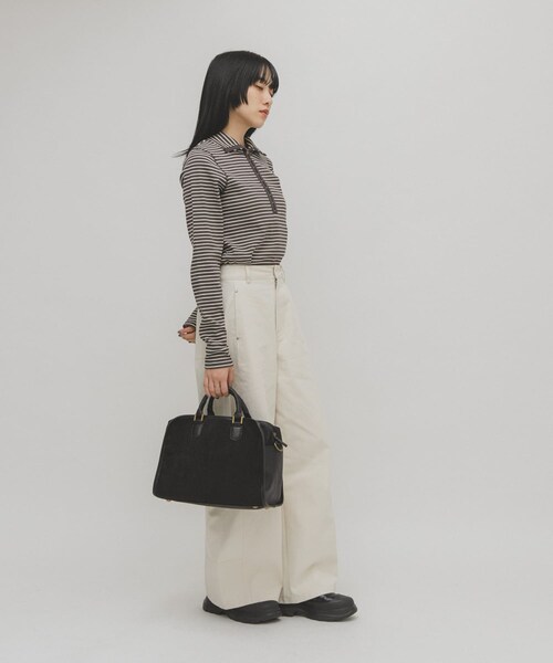 KBF（ケイビーエフ）の「パイルボストンBAG（ボストンバッグ・レディース・CAMEL/CHARCOAL・One）」の16枚目の写真