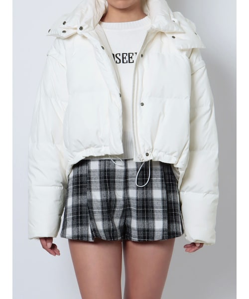 GYDA（ジェイダ）の「2WAYロゴ ZIPダウンコート（ダウンジャケット