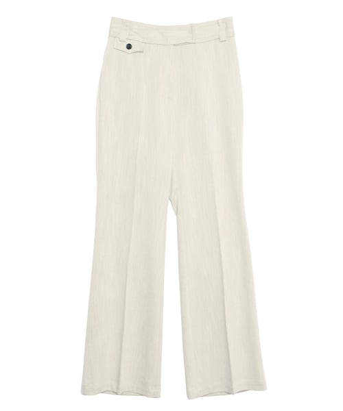 ELENDEEK（エレンディーク）の「SHAPED FLARE PT（その他パンツ・レディース・アイボリー/ネイビー・1/2）」の2枚目の写真