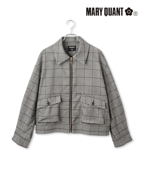 VIS(ビス)の「【MARY QUANT×VIS】ジップアップブルゾン(ブルゾン・レディース・ブラック/ブラック系・F)」の4枚目の写真