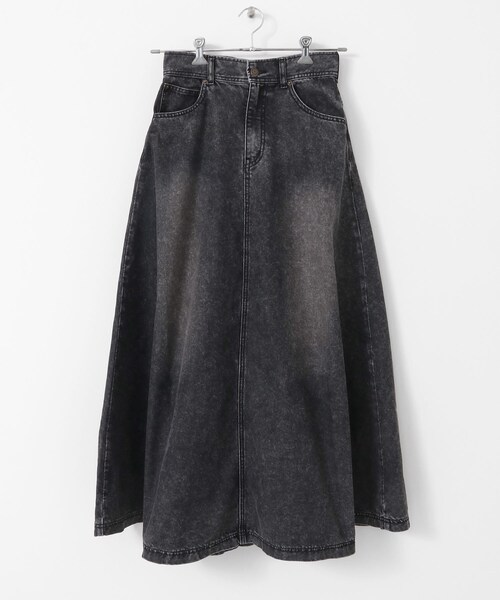 SENSE OF PLACE by URBAN RESEARCH（センスオブプレイスバイアーバンリサーチ）の「ANNA SUI NYC　オーバードレープデニムロングスカート（デニムスカート・レディース・BLUE/BLACK・S/M）」の7枚目の写真