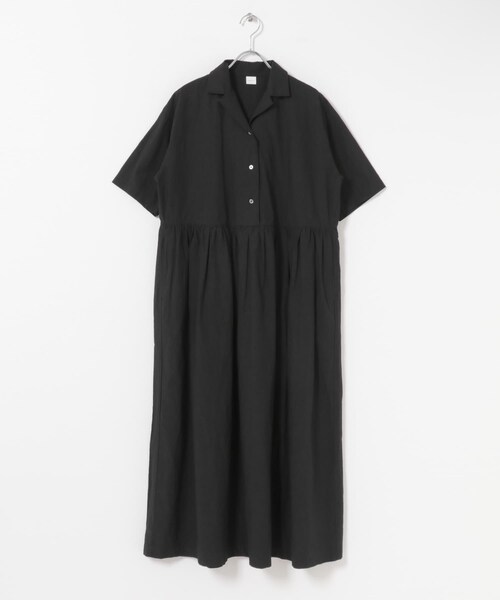 かぐれ（カグレ）の「オープンカラーシャツワンピース（ワンピース・レディース・NAVY/BLACK・Free）」の11枚目の写真