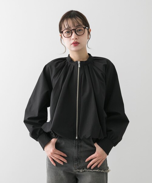 SENSE OF PLACE by URBAN RESEARCH（センスオブプレイスバイアーバンリサーチ）の「バルーンブルゾン（ブルゾン・レディース・BEIGE/BLACK/IVORY・one）」の19枚目の写真