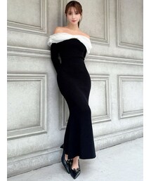 RESEXXY | シアーリボンドッキングマーメイドニットワンピース(ワンピース)