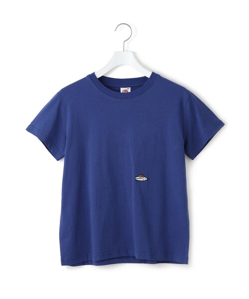 ADAM ET ROPE'(アダムエロペ)の「【HOMME girls×FRUIT OF THE LOOM】Classic Tee(Tシャツ/カットソー・レディース・ネイビー・S)」の3枚目の写真