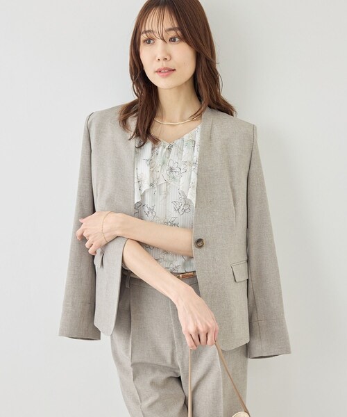ROPE' PICNIC(ロペピクニック)の「花柄フェミニンブラウス(シャツ/ブラウス・レディース・オフホワイト/サックス/イエロー・F)」の17枚目の写真