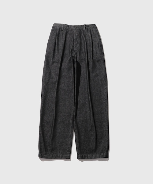 ADAM ET ROPE'(アダムエロペ)の「13oz デニムワイドイージーパンツ / ADAM ET ROPE' JEANS(デニムパンツ・メンズ・ブラック系/ネイビー・L/M/S)」の1枚目の写真