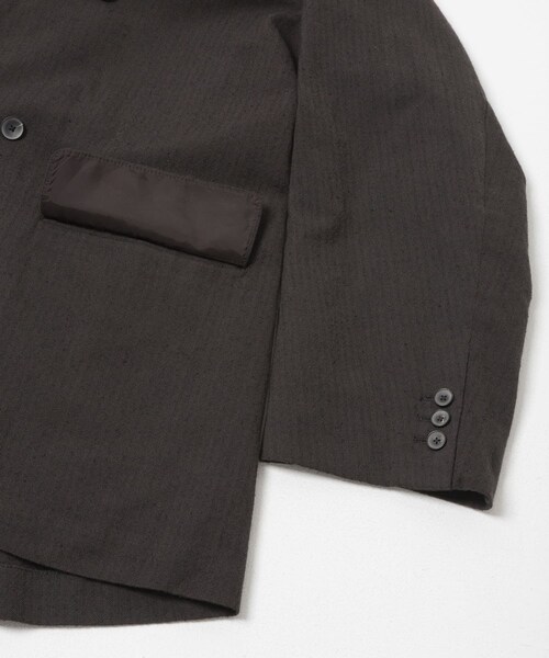 URBAN RESEARCH（アーバンリサーチ）の「new basic　WOOL SILK LINEN DOUBLE JACKET（テーラードジャケット・メンズ・BROWN・M/L/XL）」の4枚目の写真