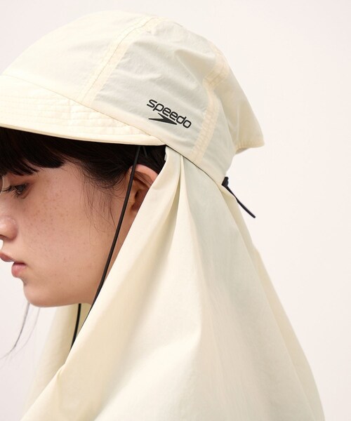 ADAM ET ROPE'(アダムエロペ)の「【Speedo×ADAM ET ROPE'】SUN CAP(キャップ・レディース・ブラック/オフホワイト/オリーブ・F)」の22枚目の写真