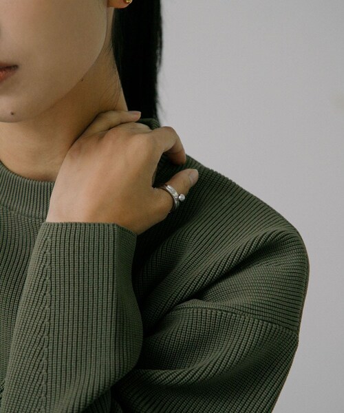 URBAN RESEARCH（アーバンリサーチ）の「『別注』Naotokojima×URBAN RESEARCH　ball ring（リング・レディース・SILVER/GOLD・11/13）」の6枚目の写真