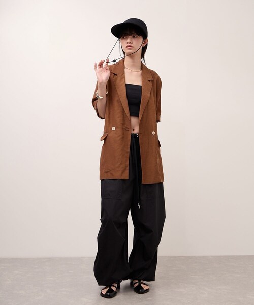 ADAM ET ROPE'(アダムエロペ)の「【Speedo×ADAM ET ROPE'】SUN CAP(キャップ・レディース・ブラック/オフホワイト/オリーブ・F)」の17枚目の写真