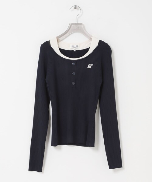 URBAN RESEARCH(アーバンリサーチ)の「BAUM UND PFERDGARTEN VISCOSE KNIT(ニット/セーター・レディース・B BLUE・S)」の3枚目の写真