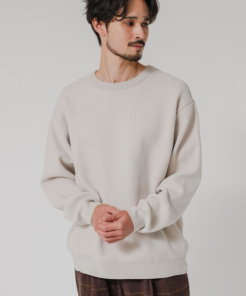 URBAN RESEARCH（アーバンリサーチ）の「モールニットプルオーバー（ニット/セーター・メンズ・IVORY/S.GREEN/GRAY/BLACK・M/L）」の10枚目の写真