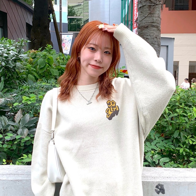 X-girl（エックスガール）の「LEOPARD CROPPED KNIT TOP（ニット