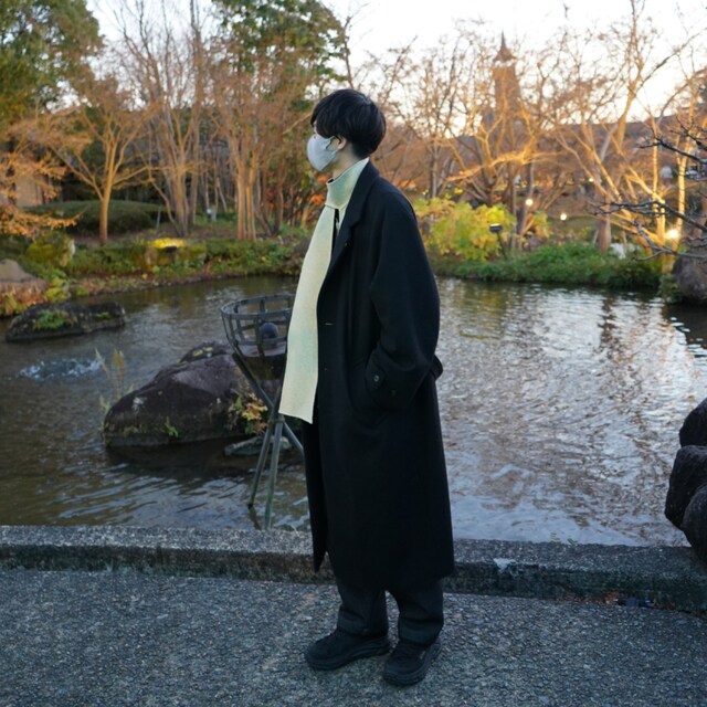 monitaly BATMAN COAT チャコールグレー monitaly モニタリー BATMAN COAT バットマンコート