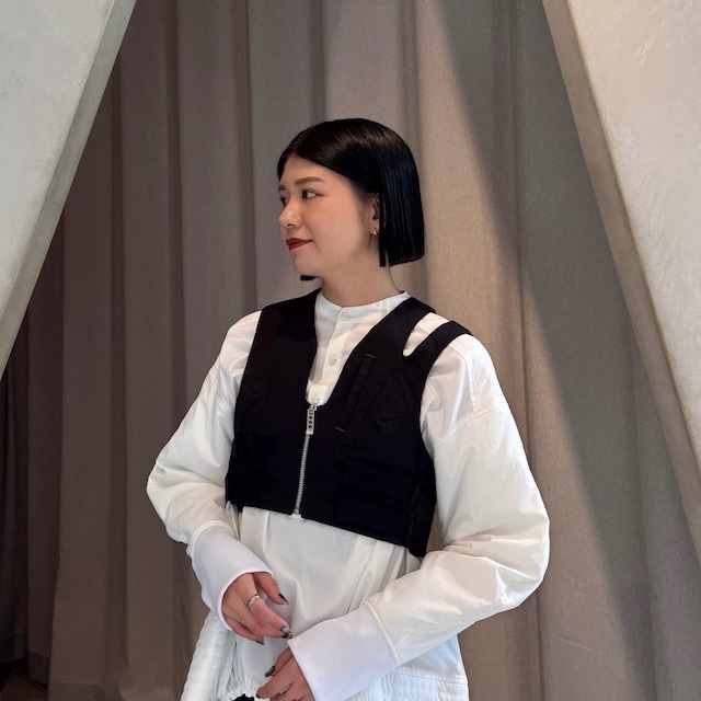 UN3D.（アンスリード）の「ROUND GATHER WIDE PT【セットアップ着用