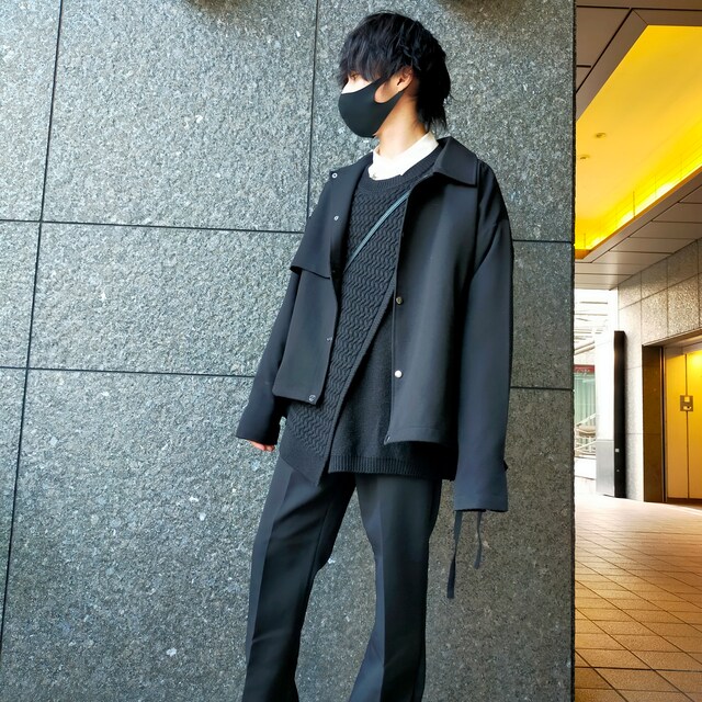 HARE（ハレ）の「シンセティックレザーショートトレンチ(HARE