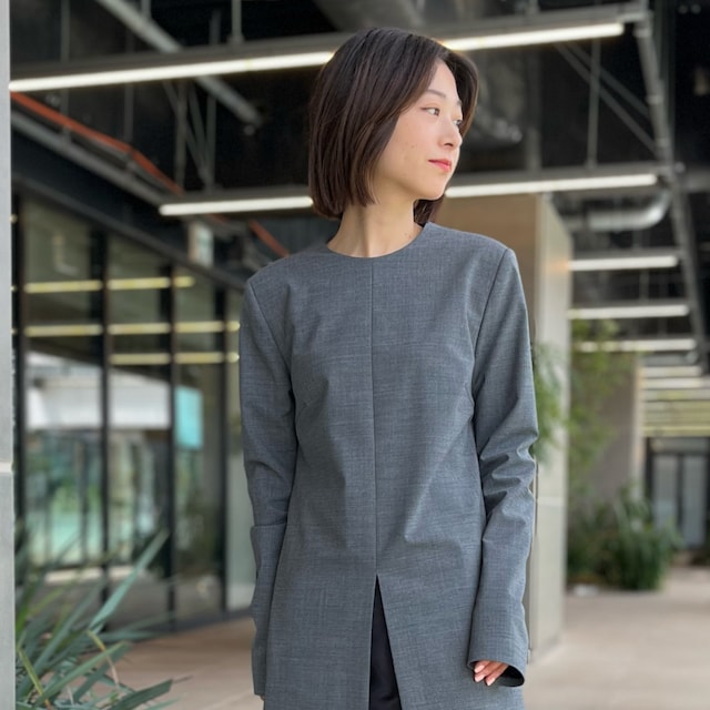 カレンソロジー 24ss リネンクルーネックニットチュニック Curensology(カレンソロジー)/リネンクルーネックニット