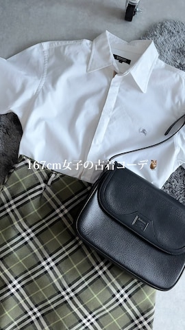 BURBERRY BLACK LABELのアイテムを使ったしまざきゆりかさんのファッション動画