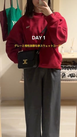 スウェットを使ったあ い のさんのファッション動画