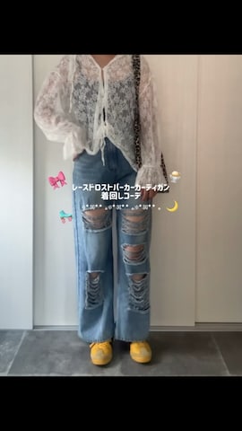 レッグウェアを使ったあ い のさんのファッション動画