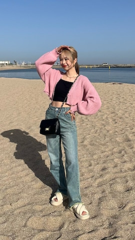 「Adoon plain（アドーンプレーン）のアイテム（トップス）」を使った、りなてぃさん（レディース・150cm）の夏コーディネート