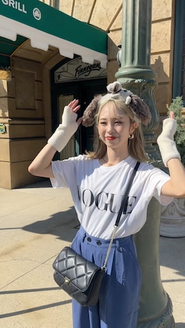 「アイテム（手袋）」を使った、りなてぃさん（レディース・150cm）の秋コーディネート