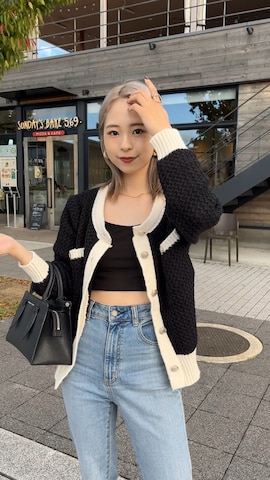 LAC-VERTのトップスを使ったりなてぃさんのファッション動画