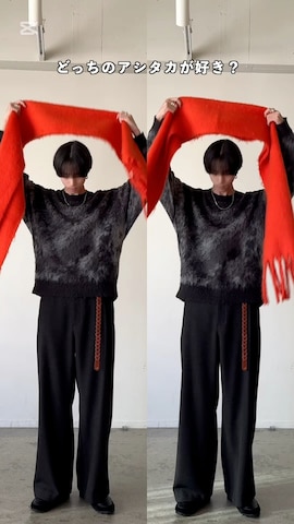 「アイテム（マフラー）」を使った、しーさん（メンズ・177cm）の冬コーディネート