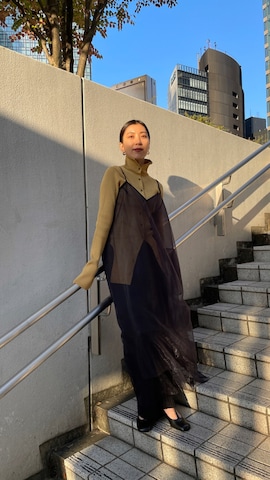 「M_（エムアンダーバー）のアイテム（ワンピース）」を使った、yuikoさん（レディース・162cm）の冬コーディネート