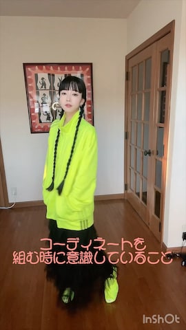 「アイテム（ジャージ）」を使った、さらゆにこーんさん（レディース・162cm）の春コーディネート