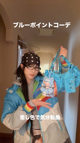 BLACKUPのアイテムを使ったさらゆにこーんさんのファッション動画