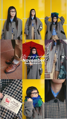 「MOSCOT（モスコット）のアイテム（ファッション雑貨）」を使った、yukiさん（レディース・152cm）の秋コーディネート