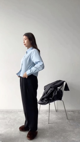 「アイテム（モッズコート）」を使った、古屋美咲さん（レディース・167cm・30代）の秋コーディネート