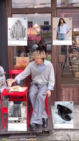 「アイテム（デジタル腕時計）」を使った、Harutoさん（メンズ・180cm・10代）の春コーディネート