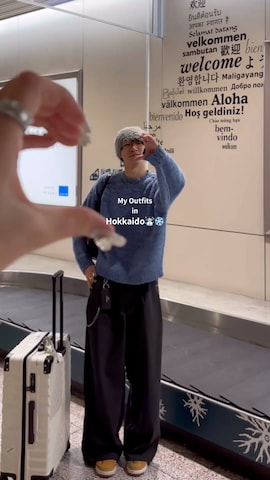 デジタル腕時計を使ったHarutoさんのファッション動画