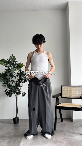 「Adoon plain（アドーンプレーン）のアイテム（パンツ）」を使った、hikaruさん（メンズ・173cm・20代）の春コーディネート