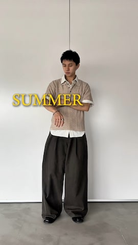 「Adoon plain（アドーンプレーン）のアイテム（トップス）」を使った、hikaruさん（メンズ・173cm・20代）の夏コーディネート