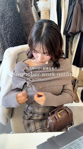 「アイテム（ノーカラージャケット）」を使った、samayuさん（レディース・157cm）の秋コーディネート