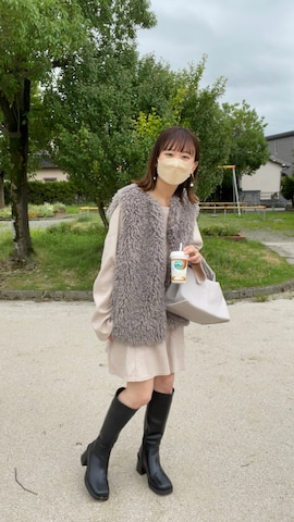 GRLのベストを使ったchicchimoさんのファッション動画