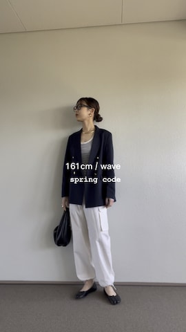 「BEAMS（ビームス）のアイテム（ミリタリージャケット）」を使った、no nameさん（レディース・161cm）の春コーディネート