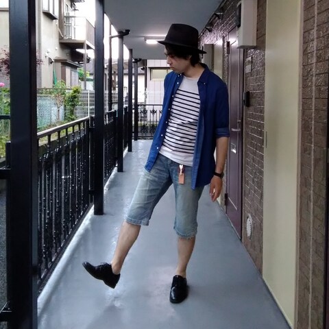 「ADPOSION（アドポーション）のアイテム」を使った、俊さん（メンズ・178cm）の春コーディネート