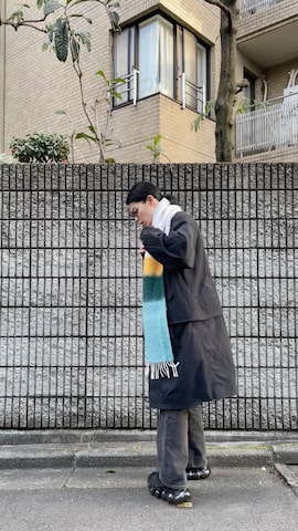 「アイテム（モッズコート）」を使った、Takuya  Kobayashiさん（メンズ・176cm）の冬コーディネート