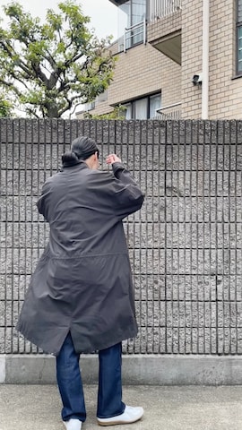 「アイテム（モッズコート）」を使った、Takuya  Kobayashiさん（メンズ・176cm）の春コーディネート