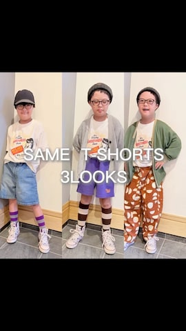 こども ビームスのアイテムを使ったhu-goさんのファッション動画