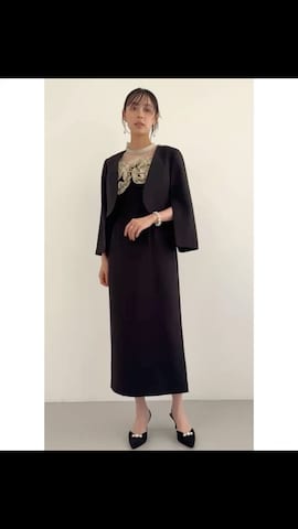 「アイテム（ドレス）」を使った、RUIRUEBOUTIQUEさん（レディース・165cm）の秋コーディネート