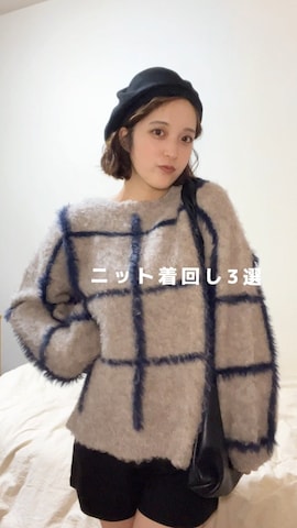 ハンチング/ベレー帽を使ったあちょりさんのファッション動画